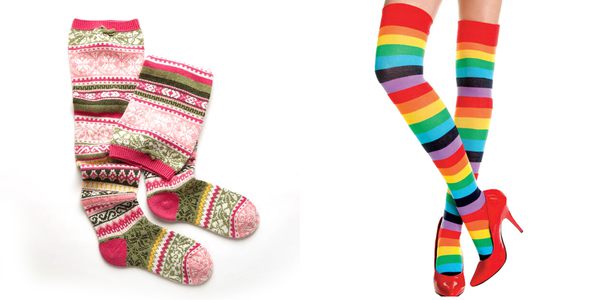 colorful long socks